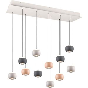 LED Hanglamp - Musterring Cannon - 11 Lichtpunten van 5 Watt - Rechthoek - Dimbaar - Aanpasbare Lichtkleur - Hoogte Aanpasbaar - Geheugenfunctie - Nachtlamp - Meerkleurig - Metaal LED Hanglamp - Musterring Cannon - 11 Lichtpunten van 5 Watt - Rechthoek - Dimbaar - Aanpasbare Lichtkleur - Hoogte Aanpasbaar - Geheugenfunctie - Nachtlamp - Meerkleurig - Metaal