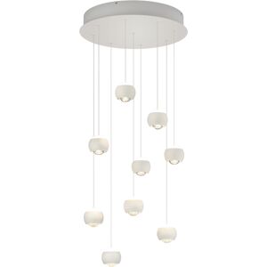 LED Hanglamp - Musterring Cannon - 9 Lichtpunten van 5 Watt - Rond - Dimbaar - Aanpasbare Lichtkleur - Geheugenfunctie - Nachtlamp - Up-and-down Verlichting - Mat Wit - Metaal LED Hanglamp - Musterring Cannon - 9 Lichtpunten van 5 Watt - Rond - Dimbaar - Aanpasbare Lichtkleur - Geheugenfunctie - Nachtlamp - Up-and-down Verlichting - Mat Wit - Metaal