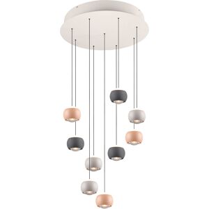 LED Hanglamp - Musterring Cannon - 9 Lichtpunten van 5 Watt - Rond - Dimbaar - Aanpasbare Lichtkleur - Geheugenfunctie - Nachtlamp - Up-and-down Verlichting - Meerkleurig - Metaal LED Hanglamp - Musterring Cannon - 9 Lichtpunten van 5 Watt - Rond - Dimbaar - Aanpasbare Lichtkleur - Geheugenfunctie - Nachtlamp - Up-and-down Verlichting - Meerkleurig - Metaal