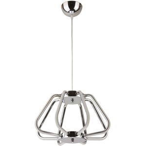 BES LED LED Hanglamp - Phoena - Industrieel - 38W - Natuurlijk Wit 4000K - Ovaal - Glans Chroom Aluminium BES LED LED Hanglamp - Phoena - Industrieel - 38W - Natuurlijk Wit 4000K - Ovaal - Glans Chroom Aluminium