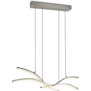 LED Hanglamp - Trio Select Spider - 1 Lichtpunt van 46 Watt - Dimmer - Aanpasbare Lichtkleur - Geheugenfunctie - Nachtlamp - Mat Nikkel - Metaal LED Hanglamp - Trio Select Spider - 1 Lichtpunt van 46 Watt - Dimmer - Aanpasbare Lichtkleur - Geheugenfunctie - Nachtlamp - Mat Nikkel - Metaal