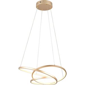 BES LED LED Hanglamp - Trion Alvin - 34W - Aanpasbare Kleur - Dimbaar - Rond - Goud - Metaal BES LED LED Hanglamp - Trion Alvin - 34W - Aanpasbare Kleur - Dimbaar - Rond - Goud - Metaal