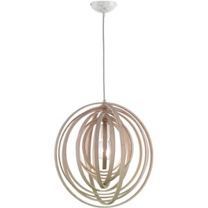 BES LED LED Hanglamp - Trion Bola - E27 Fitting - Rond - Mat Lichtbruin Hout BES LED LED Hanglamp - Trion Bola - E27 Fitting - Rond - Mat Lichtbruin Hout