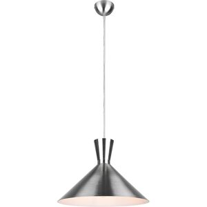 BES LED LED Hanglamp - Trion Ewomi - E27 Fitting - 1-lichts - Rond - Mat Nikkel - Aluminium - Ø35cm BES LED LED Hanglamp - Trion Ewomi - E27 Fitting - 1-lichts - Rond - Mat Nikkel - Aluminium - Ø35cm