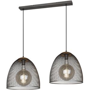 BES LED LED Hanglamp - Trion Ivan - E27 Fitting - 2-lichts - Rond - Antiek Nikkel - Aluminium BES LED LED Hanglamp - Trion Ivan - E27 Fitting - 2-lichts - Rond - Antiek Nikkel - Aluminium