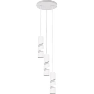 BES LED LED Hanglamp - Trion Meser - GU10 Fitting - 3-lichts - Rond - IP20 - Mat Wit - Metaal BES LED LED Hanglamp - Trion Meser - GU10 Fitting - 3-lichts - Rond - IP20 - Mat Wit - Metaal