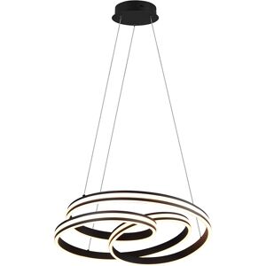 BES LED LED Hanglamp - Trion Yarino - 60W - Aanpasbare Kleur - Dimbaar - Rond - Mat Zwart - Aluminium BES LED LED Hanglamp - Trion Yarino - 60W - Aanpasbare Kleur - Dimbaar - Rond - Mat Zwart - Aluminium