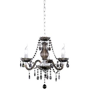 BES LED LED Kroonluchter - Trion Lucy - E14 Fitting - 3-lichts - Rond - Mat Zwart - Aluminium BES LED LED Kroonluchter - Trion Lucy - E14 Fitting - 3-lichts - Rond - Mat Zwart - Aluminium
