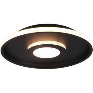 BES LED LED Plafondlamp - Badkamerlamp - Trion Asmaya - Opbouw Rond 35W - Spatwaterdicht IP44 - Dimbaar - Warm Wit 3000K - Mat Zwart - Aluminium BES LED LED Plafondlamp - Badkamerlamp - Trion Asmaya - Opbouw Rond 35W - Spatwaterdicht IP44 - Dimbaar - Warm Wit 3000K - Mat Zwart - Aluminium