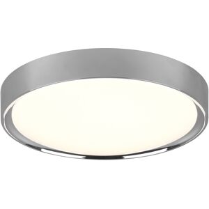 BES LED LED Plafondlamp - Badkamerlamp - Trion Clirno - 18W - Warm Wit 3000K - Spatwaterdicht IP44 - Opbouw Rond - Mat Chroom - Kunststof BES LED LED Plafondlamp - Badkamerlamp - Trion Clirno - 18W - Warm Wit 3000K - Spatwaterdicht IP44 - Opbouw Rond - Mat Chroom - Kunststof