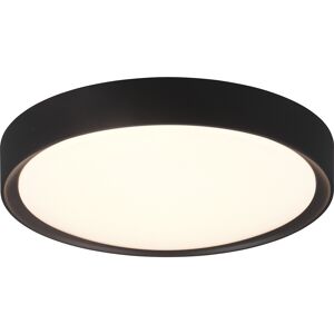 BES LED LED Plafondlamp - Badkamerlamp - Trion Clirno - 18W - Warm Wit 3000K - Spatwaterdicht IP44 - Opbouw Rond - Mat Zwart - Kunststof BES LED LED Plafondlamp - Badkamerlamp - Trion Clirno - 18W - Warm Wit 3000K - Spatwaterdicht IP44 - Opbouw Rond - Mat Zwart - Kunststof