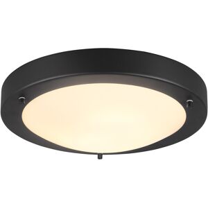 BES LED LED Plafondlamp - Badkamerlamp - Trion Condi - Opbouw Rond - Spatwaterdicht IP44 - E27 Fitting - Mat Zwart Aluminium - Ø310mm BES LED LED Plafondlamp - Badkamerlamp - Trion Condi - Opbouw Rond - Spatwaterdicht IP44 - E27 Fitting - Mat Zwart Aluminium - Ø310mm