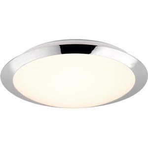 BES LED LED Plafondlamp - Badkamerlamp - Trion Hambert - 12W - Natuurlijk Wit 4000K - Spatwaterdicht IP44 - Rond - Mat Chroom - Kunststof BES LED LED Plafondlamp - Badkamerlamp - Trion Hambert - 12W - Natuurlijk Wit 4000K - Spatwaterdicht IP44 - Rond - Mat Chroom - Kunststof