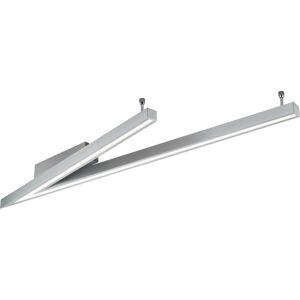 LED Plafondlamp - Cinque Cicanto - 1 Lichtpunt van 44 Watt - Dimbaar - Aanpasbare Lichtkleur - Mat Nikkel - Metaal LED Plafondlamp - Cinque Cicanto - 1 Lichtpunt van 44 Watt - Dimbaar - Aanpasbare Lichtkleur - Mat Nikkel - Metaal