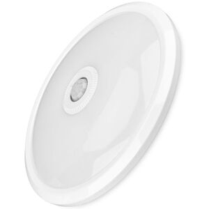 BES LED LED Plafondlamp met Sensor + Dag en Nacht Sensor - Brinton Sensin - 15W 1460lm - Helder/Koud Wit 6500K - Opbouw - Rond - Wit BES LED LED Plafondlamp met Sensor + Dag en Nacht Sensor - Brinton Sensin - 15W 1460lm - Helder/Koud Wit 6500K - Opbouw - Rond - Wit