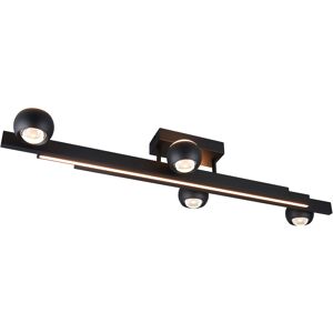 LED Plafondlamp - Musterring Cannon - 1 Lichtpunt van 36 Watt - Dimbaar - Aanpasbare Lichtkleur - Geheugenfunctie - Nachtlamp - Zwenkbaar - Mat Zwart - Metaal LED Plafondlamp - Musterring Cannon - 1 Lichtpunt van 36 Watt - Dimbaar - Aanpasbare Lichtkleur - Geheugenfunctie - Nachtlamp - Zwenkbaar - Mat Zwart - Metaal