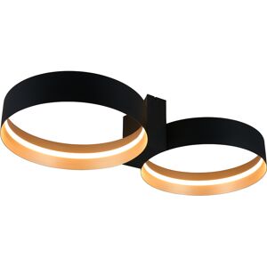 LED Plafondlamp - Musterring Loop - 1 Lichtpunt van 36 Watt - Dimbaar - Aanpasbare Lichtkleur - Geheugenfunctie - Nachtlamp - Mat Zwart - Metaal LED Plafondlamp - Musterring Loop - 1 Lichtpunt van 36 Watt - Dimbaar - Aanpasbare Lichtkleur - Geheugenfunctie - Nachtlamp - Mat Zwart - Metaal