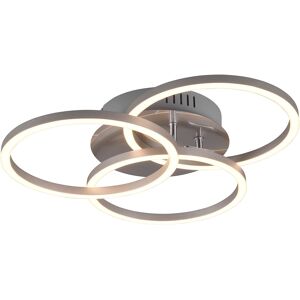 BES LED LED Plafondlamp - Plafondverlichting - Trion Corcol - 27W - Aanpasbare Kleur - Rond - Mat Nikkel - Aluminium BES LED LED Plafondlamp - Plafondverlichting - Trion Corcol - 27W - Aanpasbare Kleur - Rond - Mat Nikkel - Aluminium