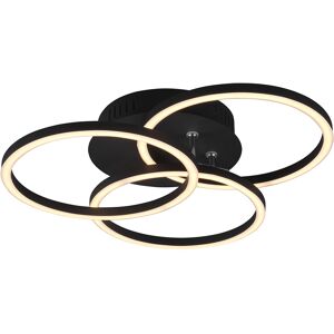 BES LED LED Plafondlamp - Plafondverlichting - Trion Corcol - 27W - Aanpasbare Kleur - Rond - Mat Zwart - Aluminium BES LED LED Plafondlamp - Plafondverlichting - Trion Corcol - 27W - Aanpasbare Kleur - Rond - Mat Zwart - Aluminium