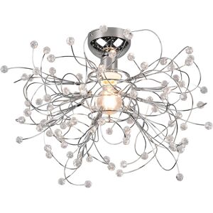 BES LED LED Plafondlamp - Plafondverlichting - Trion Guston - E27 Fitting - 1-lichts - Rond - Mat Chroom - Aluminium BES LED LED Plafondlamp - Plafondverlichting - Trion Guston - E27 Fitting - 1-lichts - Rond - Mat Chroom - Aluminium