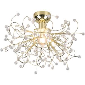 BES LED LED Plafondlamp - Plafondverlichting - Trion Guston - E27 Fitting - 1-lichts - Rond - Mat Goud - Aluminium BES LED LED Plafondlamp - Plafondverlichting - Trion Guston - E27 Fitting - 1-lichts - Rond - Mat Goud - Aluminium