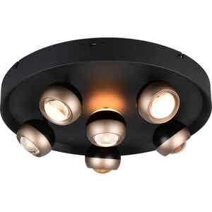 LED Plafondlamp - Trio Select Orbit - 1 Lichtpunt van 40 Watt - Dimbaar - Aanpasbare Lichtkleur - Draaibaar - IP20 - Mat Zwart - Metaal LED Plafondlamp - Trio Select Orbit - 1 Lichtpunt van 40 Watt - Dimbaar - Aanpasbare Lichtkleur - Draaibaar - IP20 - Mat Zwart - Metaal