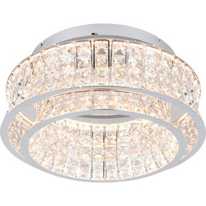 LED Plafondlamp - Trio Select Zevion - 1 Lichtpunt van 34 Watt - Dimbaar - Aanpasbare Lichtkleur - IP20 - Chroom - Metaal LED Plafondlamp - Trio Select Zevion - 1 Lichtpunt van 34 Watt - Dimbaar - Aanpasbare Lichtkleur - IP20 - Chroom - Metaal