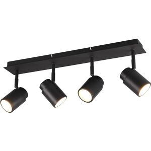 BES LED LED Plafondspot - Trion Artion - GU10 Fitting - Spatwaterdicht IP44 - Rechthoek - Mat Zwart - Aluminium BES LED LED Plafondspot - Trion Artion - GU10 Fitting - Spatwaterdicht IP44 - Rechthoek - Mat Zwart - Aluminium