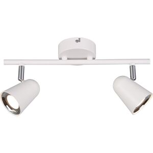 BES LED LED Plafondspot - Trion Toluno - 6W - Warm Wit 3000K - 2-lichts - Rechthoek - Mat Wit - Kunststof BES LED LED Plafondspot - Trion Toluno - 6W - Warm Wit 3000K - 2-lichts - Rechthoek - Mat Wit - Kunststof