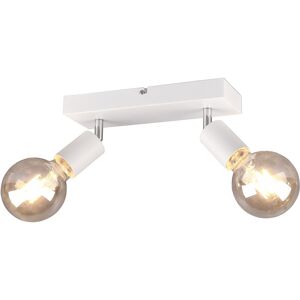 BES LED LED Plafondspot - Trion Zuncka - E27 Fitting - 2-lichts - Rechthoek - Mat Wit - Aluminium BES LED LED Plafondspot - Trion Zuncka - E27 Fitting - 2-lichts - Rechthoek - Mat Wit - Aluminium