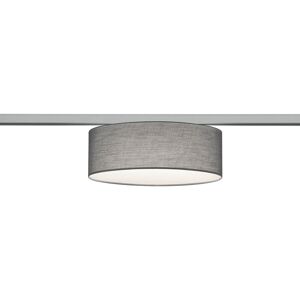 BES LED LED Railverlichting - Plafondlamp - Plafondverlichting - Trion Dual Hotia - 2 Fase - E27 Fitting - Rond - Mat Grijs - Textiel BES LED LED Railverlichting - Plafondlamp - Plafondverlichting - Trion Dual Hotia - 2 Fase - E27 Fitting - Rond - Mat Grijs - Textiel