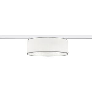 BES LED LED Railverlichting - Plafondlamp - Plafondverlichting - Trion Dual Hotia - 2 Fase - E27 Fitting - Rond - Mat Wit - Textiel BES LED LED Railverlichting - Plafondlamp - Plafondverlichting - Trion Dual Hotia - 2 Fase - E27 Fitting - Rond - Mat Wit - Textiel