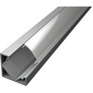 LED Strip Profiel - Velvalux Profi - Zilver Aluminium - 1 Meter - 18.5x18.5mm - Hoekprofiel LED Strip Profiel - Velvalux Profi - Zilver Aluminium - 1 Meter - 18.5x18.5mm - Hoekprofiel