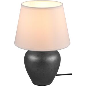 BES LED LED Tafellamp - Tafelverlichting - Trion Albino - E14 Fitting - Rond - Antiek Nikkel - Wit - Keramiek - Ø180mm BES LED LED Tafellamp - Tafelverlichting - Trion Albino - E14 Fitting - Rond - Antiek Nikkel - Wit - Keramiek - Ø180mm