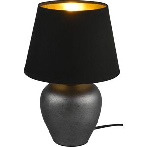 BES LED LED Tafellamp - Tafelverlichting - Trion Albino - E14 Fitting - Rond - Antiek Nikkel/Zwart/Goud - Keramiek - Ø180mm BES LED LED Tafellamp - Tafelverlichting - Trion Albino - E14 Fitting - Rond - Antiek Nikkel/Zwart/Goud - Keramiek - Ø180mm