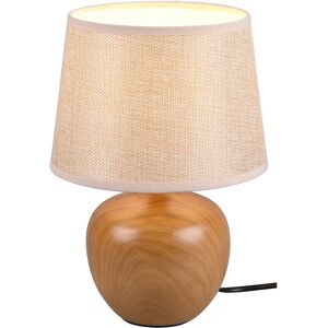 BES LED LED Tafellamp - Tafelverlichting - Trion Lunola - E14 Fitting - Rond - Mat Bruin - Keramiek BES LED LED Tafellamp - Tafelverlichting - Trion Lunola - E14 Fitting - Rond - Mat Bruin - Keramiek