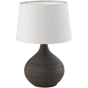 BES LED LED Tafellamp - Tafelverlichting - Trion Martan - E14 Fitting - Rond - Mat Bruin - Keramiek BES LED LED Tafellamp - Tafelverlichting - Trion Martan - E14 Fitting - Rond - Mat Bruin - Keramiek