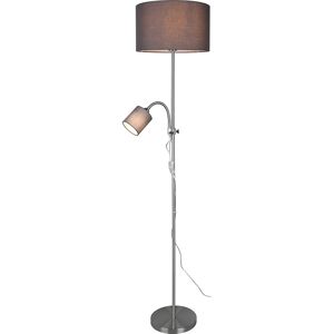 BES LED LED Vloerlamp - Vloerverlichting - Trion Owino - E27 Fitting - Rond - Mat Nikkel - Aluminium BES LED LED Vloerlamp - Vloerverlichting - Trion Owino - E27 Fitting - Rond - Mat Nikkel - Aluminium