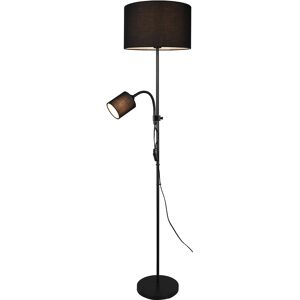 BES LED LED Vloerlamp - Vloerverlichting - Trion Owino - E27 Fitting - Rond - Mat Zwart - Aluminium BES LED LED Vloerlamp - Vloerverlichting - Trion Owino - E27 Fitting - Rond - Mat Zwart - Aluminium