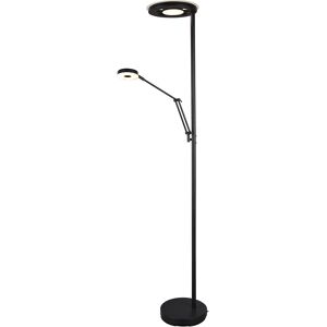 BES LED LED Vloerlamp - Trion Barry - 38W - Aanpasbare Kleur - Dimbaar - Rond - Mat Zwart - Aluminium BES LED LED Vloerlamp - Trion Barry - 38W - Aanpasbare Kleur - Dimbaar - Rond - Mat Zwart - Aluminium