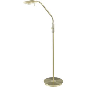 BES LED LED Vloerlamp - Trion Bernaro - 12W - Warm Wit 3000K - Dimbaar - Rond - Mat Goud - Aluminium BES LED LED Vloerlamp - Trion Bernaro - 12W - Warm Wit 3000K - Dimbaar - Rond - Mat Goud - Aluminium