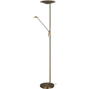 BES LED LED Vloerlamp - Trion Bravo - 36.5W - Aanpasbare Kleur - Dimbaar - Rond - Mat Brons - Aluminium BES LED LED Vloerlamp - Trion Bravo - 36.5W - Aanpasbare Kleur - Dimbaar - Rond - Mat Brons - Aluminium