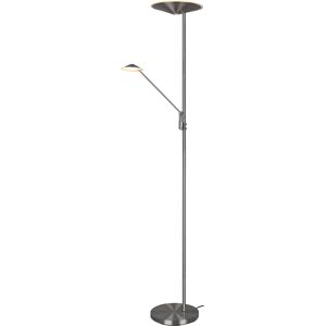 BES LED LED Vloerlamp - Trion Bravo - 36.5W - Aanpasbare Kleur - Dimbaar - Rond - Mat Nikkel - Aluminium BES LED LED Vloerlamp - Trion Bravo - 36.5W - Aanpasbare Kleur - Dimbaar - Rond - Mat Nikkel - Aluminium