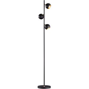 BES LED LED Vloerlamp - Trion Dakani - G9 Fitting - 3-lichts - Rond - Mat Zwart - Aluminium BES LED LED Vloerlamp - Trion Dakani - G9 Fitting - 3-lichts - Rond - Mat Zwart - Aluminium
