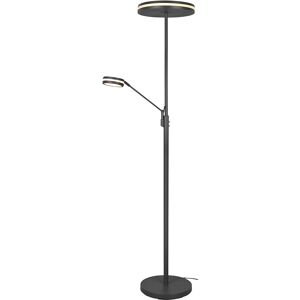 BES LED LED Vloerlamp - Trion Franco - 41.5W - Aanpasbare Kleur - Dimbaar - Rond - Mat Antraciet - Aluminium BES LED LED Vloerlamp - Trion Franco - 41.5W - Aanpasbare Kleur - Dimbaar - Rond - Mat Antraciet - Aluminium