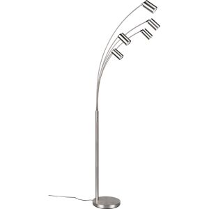 BES LED LED Vloerlamp - Trion Harley - GU10 Fitting - 5-lichts - IP20 - Schakelaar - Rond - Mat Nikkel - Metaal BES LED LED Vloerlamp - Trion Harley - GU10 Fitting - 5-lichts - IP20 - Schakelaar - Rond - Mat Nikkel - Metaal