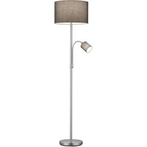 BES LED LED Vloerlamp - Trion Hotia - E14 Fitting - Rond - Mat Grijs - Aluminium BES LED LED Vloerlamp - Trion Hotia - E14 Fitting - Rond - Mat Grijs - Aluminium