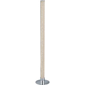 BES LED LED Vloerlamp - Trion Lagia - 10W - Warm Wit 3000K - RGBW - Afstandsbediening - Dimbaar - Rond - Mat Chroom - Aluminium BES LED LED Vloerlamp - Trion Lagia - 10W - Warm Wit 3000K - RGBW - Afstandsbediening - Dimbaar - Rond - Mat Chroom - Aluminium