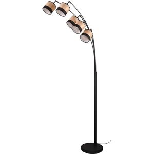 BES LED LED Vloerlamp - Trion Lazo - E14 Fitting - 5-lichts - Rond - Mat Zwart - Metaal BES LED LED Vloerlamp - Trion Lazo - E14 Fitting - 5-lichts - Rond - Mat Zwart - Metaal