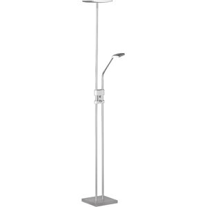 BES LED LED Vloerlamp - Trion Lukens - 15W + 3W - Warm Wit 3000K - 2-lichts - Dimbaar - Vierkant - Mat Nikkel - Aluminium BES LED LED Vloerlamp - Trion Lukens - 15W + 3W - Warm Wit 3000K - 2-lichts - Dimbaar - Vierkant - Mat Nikkel - Aluminium